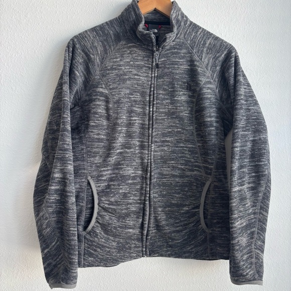 The North Face Polartec Gray Fleece Full Zip Long Sleeve Fall Jacket Size Medium - Picture 2 of 13